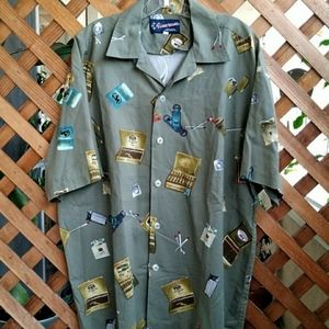 FiveCrown Aloha Style Cigar lovers shirt